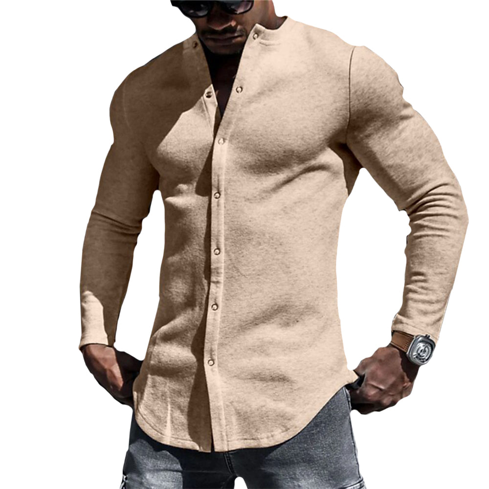 Chemise Masculine Détendue Style Casual 1