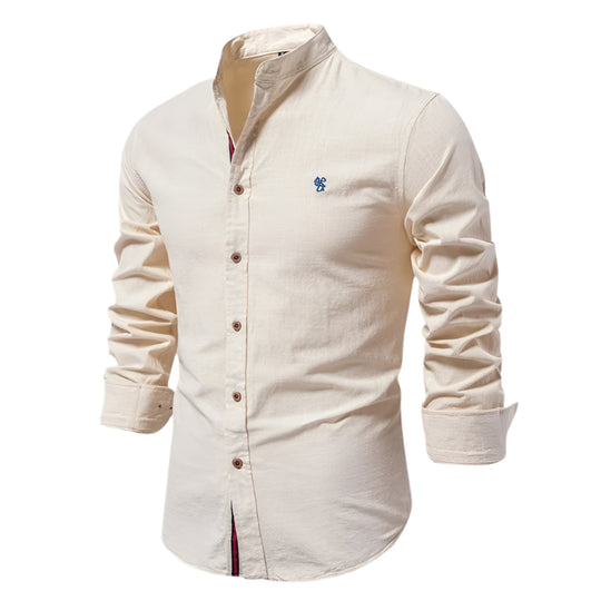 Chemise à manches longues pour homme en tissu léger 0