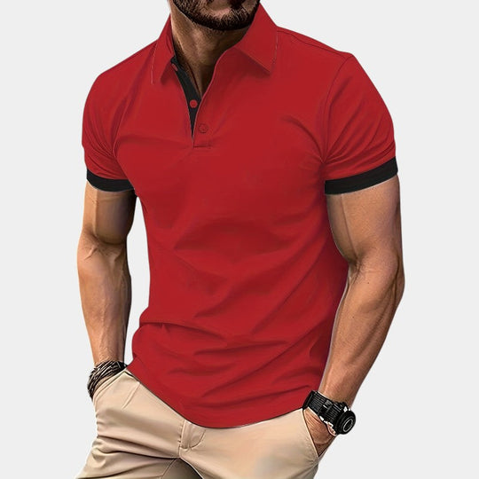 Chemise de Golf Ajustée Homme Polyester Respirant 8