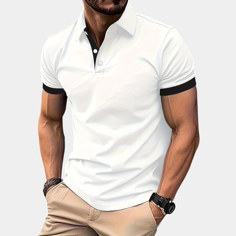 Chemise de Golf Ajustée Homme Polyester Respirant 9