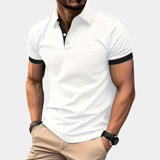 Chemise de Golf Ajustée Homme Polyester Respirant 9