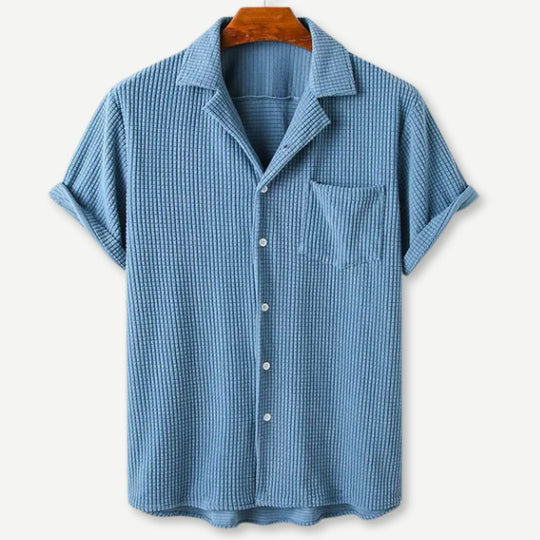 Chemise en Tricot Décontractée à Boutons 1