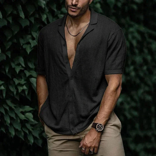 Chemisier en Lin pour Hommes Style Décontracté 11