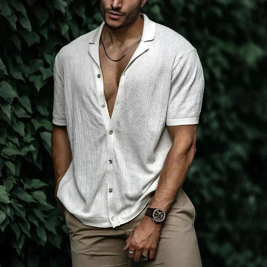 Chemisier en Lin pour Hommes Style Décontracté 3