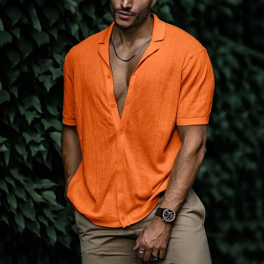 Chemisier en Lin pour Hommes Style Décontracté 5