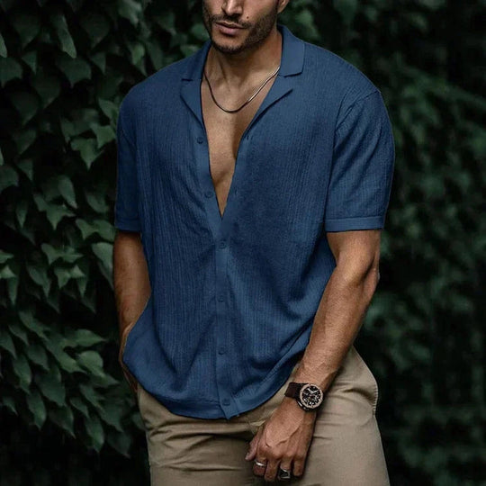 Chemisier en Lin pour Hommes Style Décontracté 6