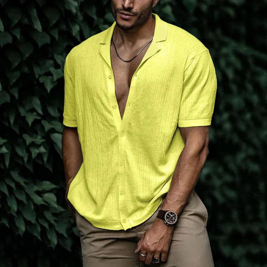 Chemisier en Lin pour Hommes Style Décontracté 9