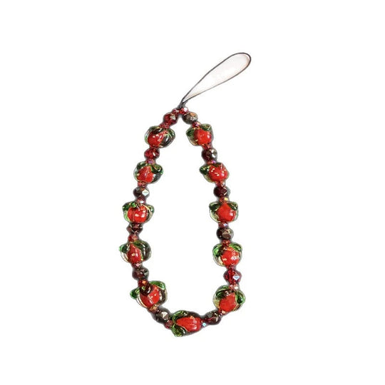 Collier Femme Perles de Verre Artisanales Motif Pommes 4