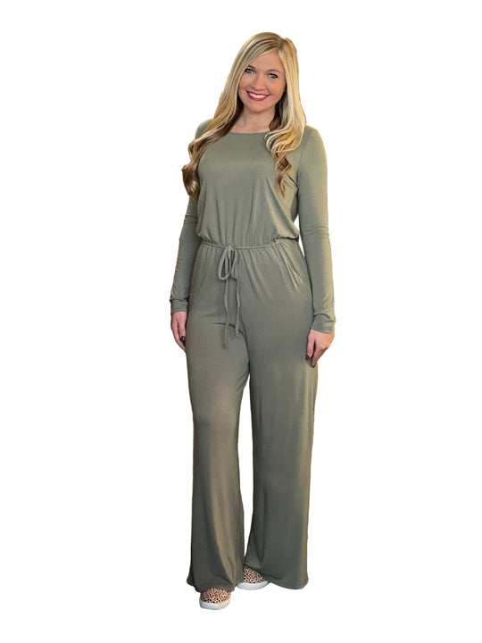 Combinaison Femme Chic Longue Manches en Mélange de Tissus Doux 0