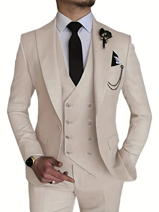 Costume 3 pièces pour homme élégant 0