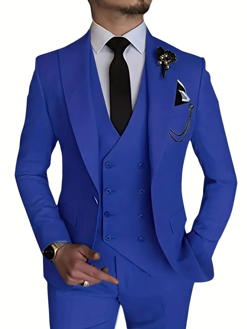 Costume 3 pièces pour homme élégant 12