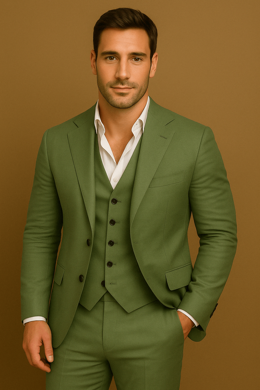 Costume Homme 3 Pièces Chic Pour Mariage et Événements Formels 12