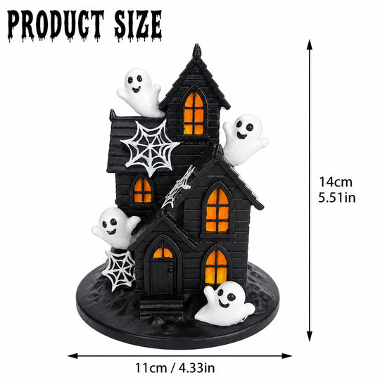 Décoration Halloween Maison Fantômes Lumineuse pour Intérieur et Extérieur 4