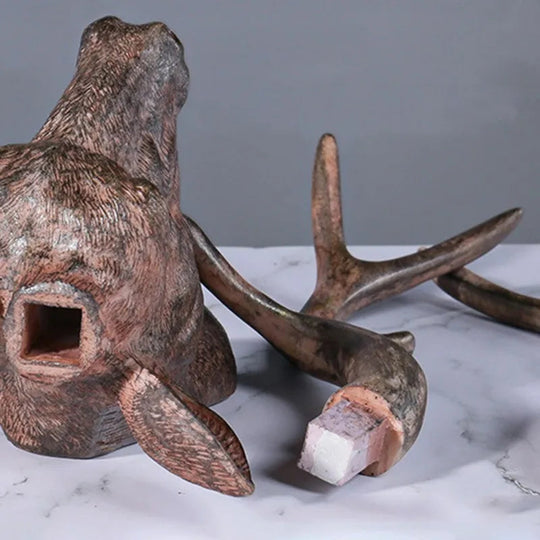 Décoration Murale Tête de Cerf 3D Rustique 5