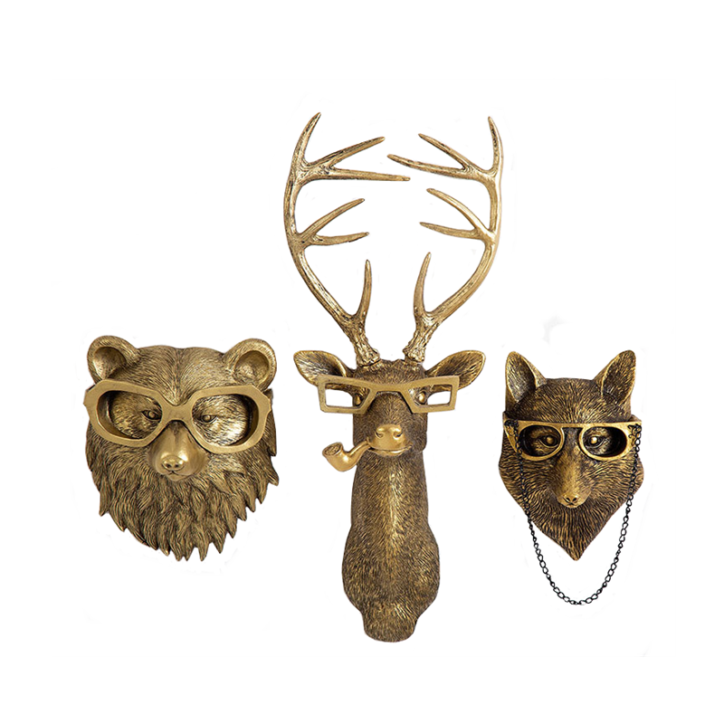 Décoration Murale Tête de Cerf Frankie pour Intérieur Rustique 6