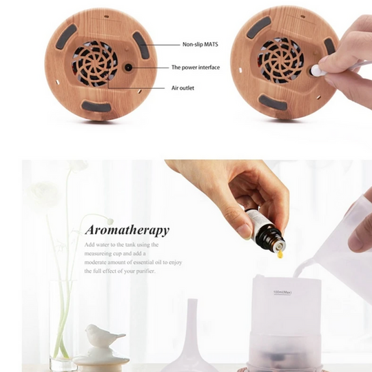 Diffuseur d'arôme en verre 3D avec lumières LED changeantes 7