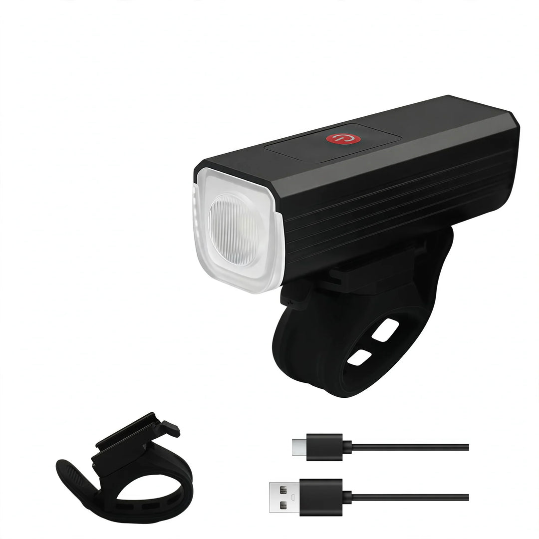 Éclairage avant de vélo rechargeable USB-C étanche puissant 4