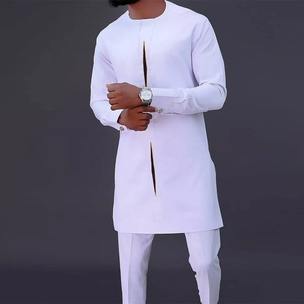 Ensemble Dashiki pour Hommes Design Traditionnel 0