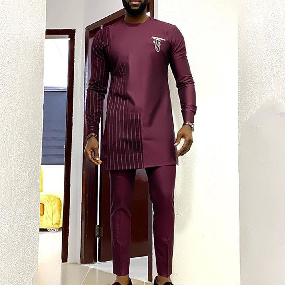 Ensemble Dashiki pour Hommes Design Traditionnel 2