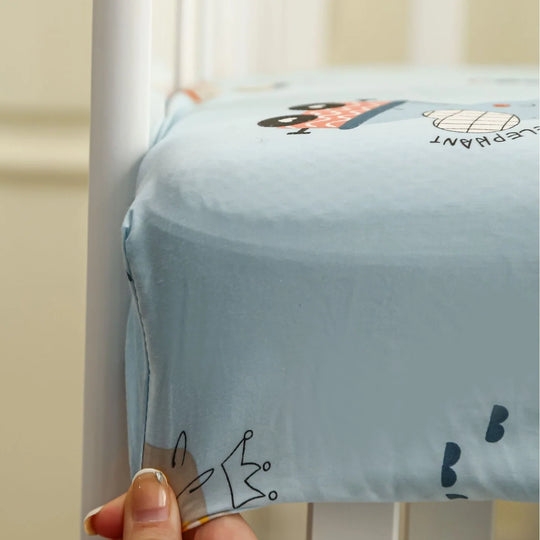 Ensemble Drap-Housse Bébé Motif Élégant Respirant 4