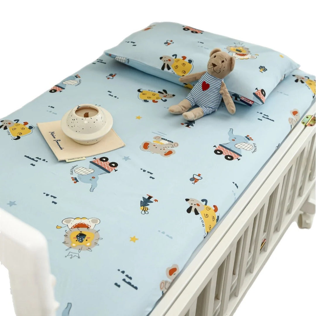 Ensemble Drap-Housse Bébé Motif Élégant Respirant 5