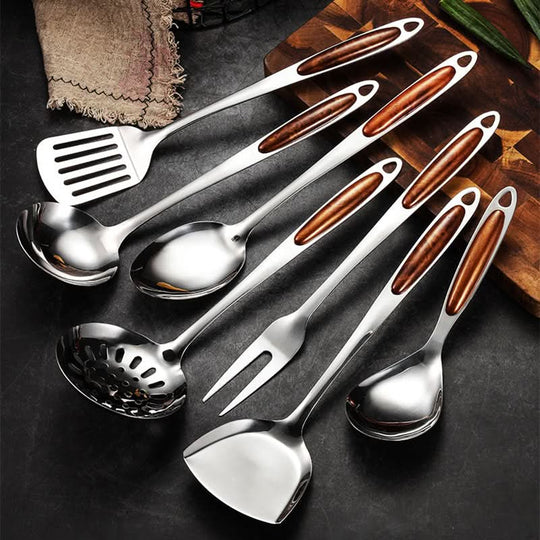 Ensemble d'Ustensiles de Cuisine Pratique et Élégant pour Chefs 2