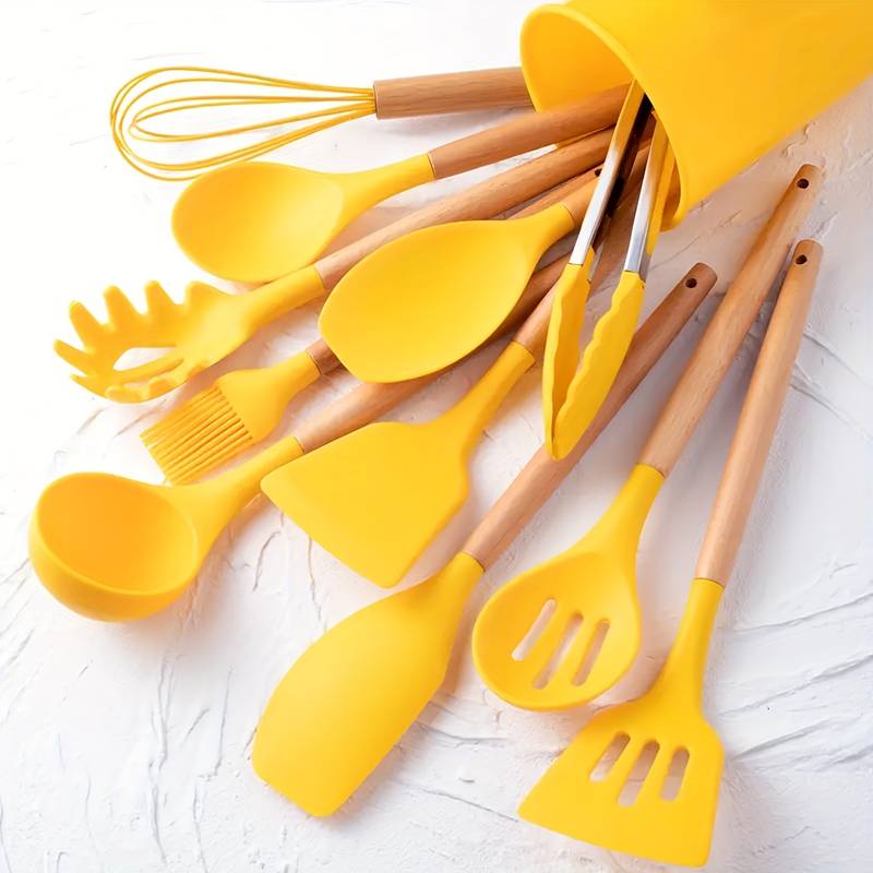 Ensemble d'Ustensiles de Cuisine Pratiques 12 Pièces Ergonomiques 12