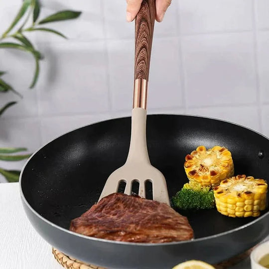Ensemble d'Ustensiles de Cuisine en Silicone pour Chefs 4