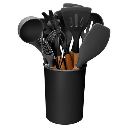 Ensemble d'Ustensiles de Cuisine en Silicone pour Femmes 0