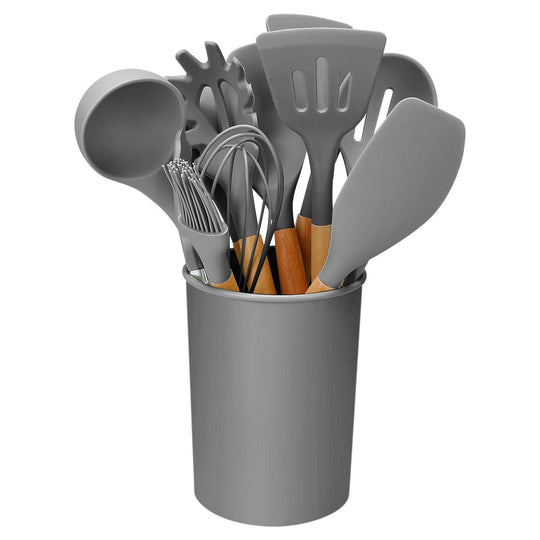 Ensemble d'Ustensiles de Cuisine en Silicone pour Femmes 9