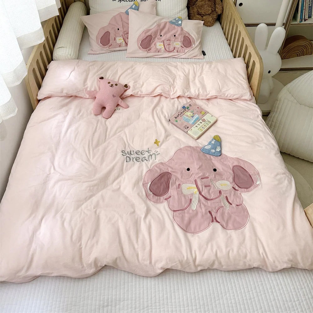 Ensemble de Literie Enfant Appliqué Lion Brodé 6