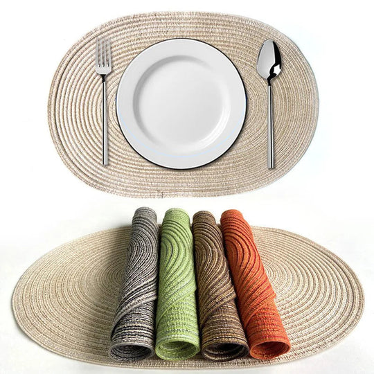Ensemble de Sets de Table Boho Rustiques pour Décoration de Table 1