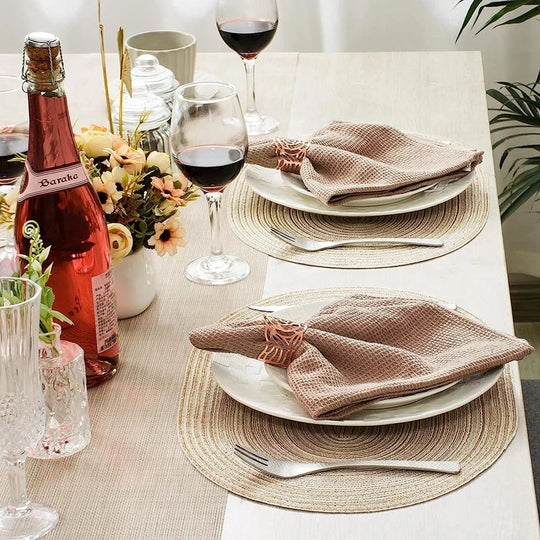 Ensemble de Sets de Table Boho Rustiques pour Décoration de Table 2
