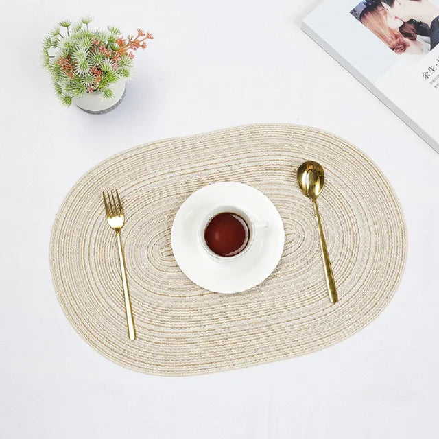 Ensemble de Sets de Table Boho Rustiques pour Décoration de Table 6