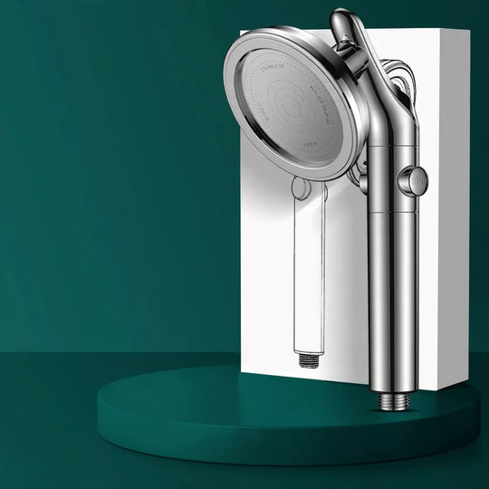 Ensemble de douche avec jet à pression optimisée et raccord pivotant 10