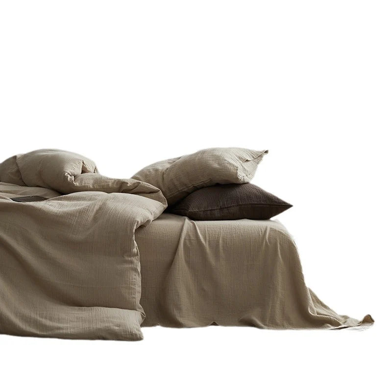 Ensemble de linge de lit pour femme style naturel texturé 5