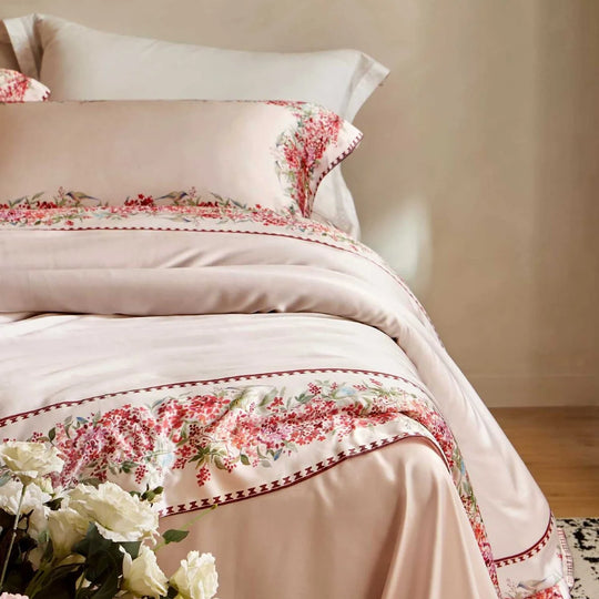 Ensemble de literie à motif floral délicat 1