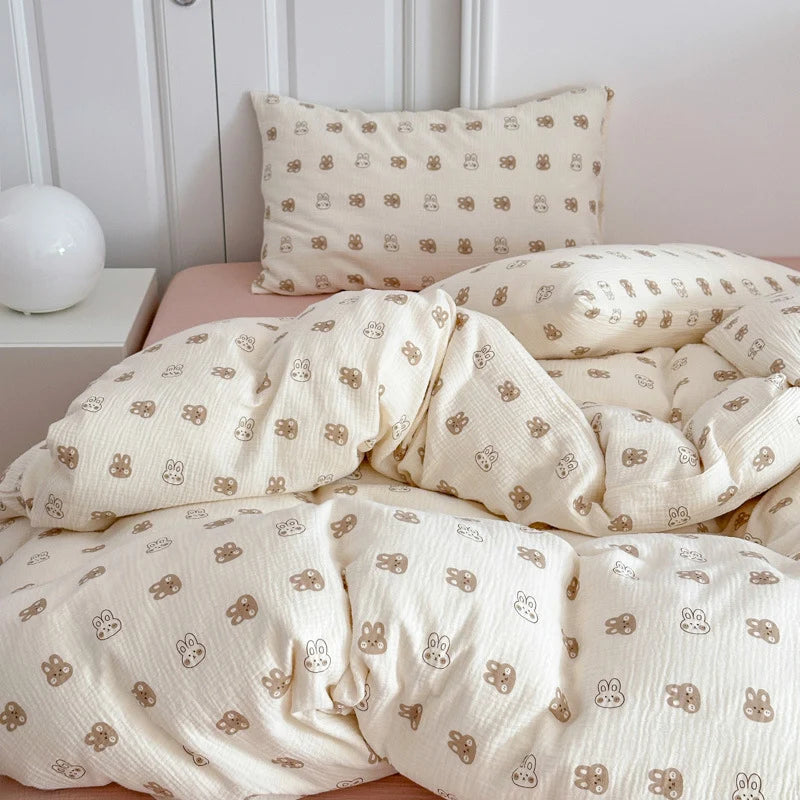 Ensemble de literie enfant motif dinosaure ludique 1
