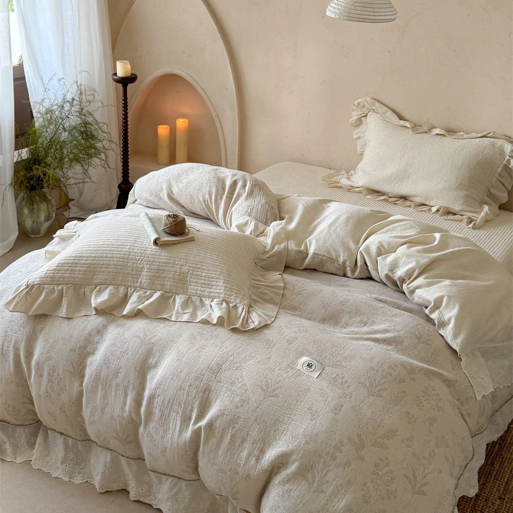 Ensemble de literie matelassé pour chambre romantique 6