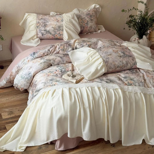 Ensemble de literie romantique vintage pour chambre 3
