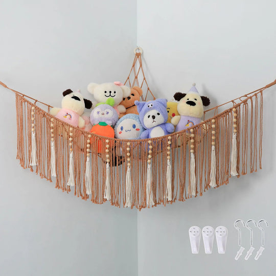 Étagère Murale Macramé Style Bohème pour Intérieur 1
