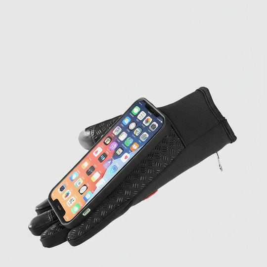 Gants Homme Imperméables Chauds avec Compatibilité Écrans Tactiles 4