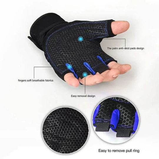 Gants d'entraînement avec support de poignet pour hommes et femmes 6