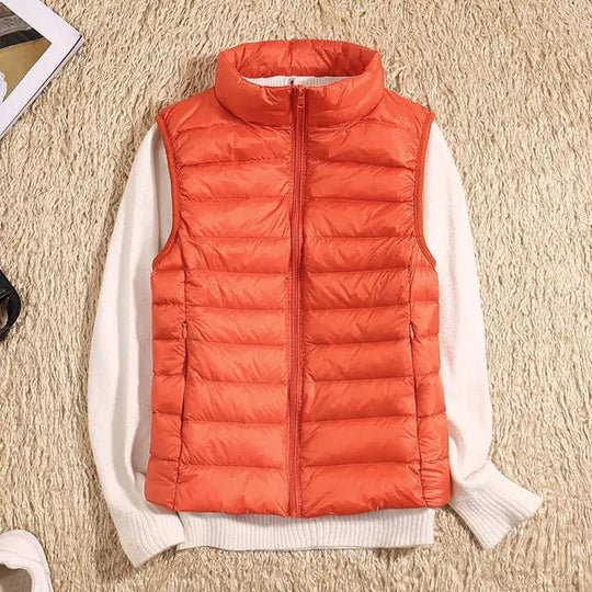 Gilet Doudoune Femme Ultraléger Ajusté Sans Manche 5