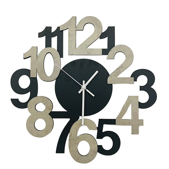 Horloge Murale Moderne en Métal Design Asymétrique 0