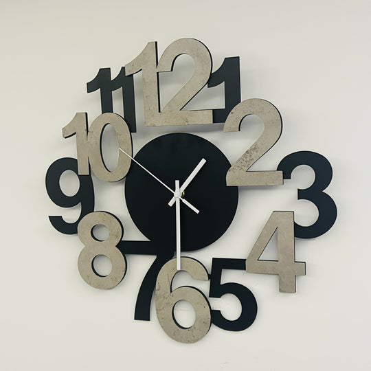 Horloge Murale Moderne en Métal Design Asymétrique 4