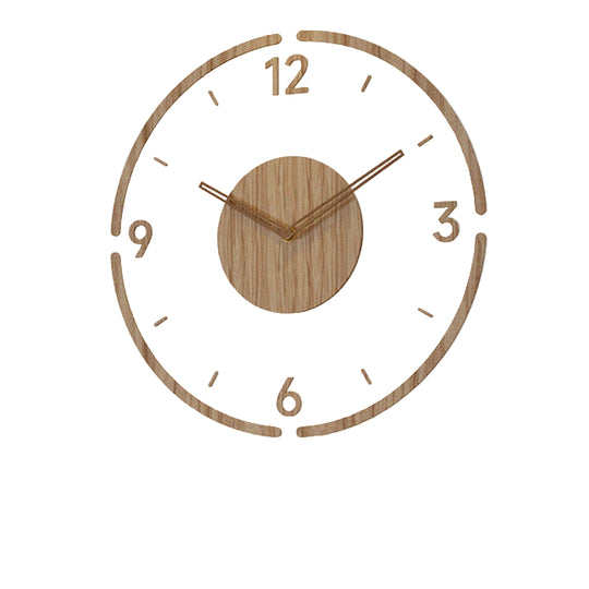 Horloge Murale Silencieuse en Bois 0