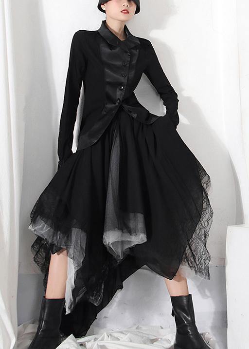 Jupe Asymétrique Chic en Tulle Color Block pour Femme 1