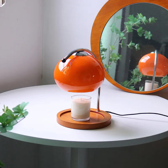 Lampe Chauffe-Bougie Élégante en Verre 0