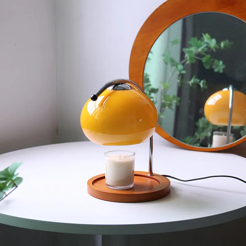 Lampe Chauffe-Bougie Élégante en Verre 5